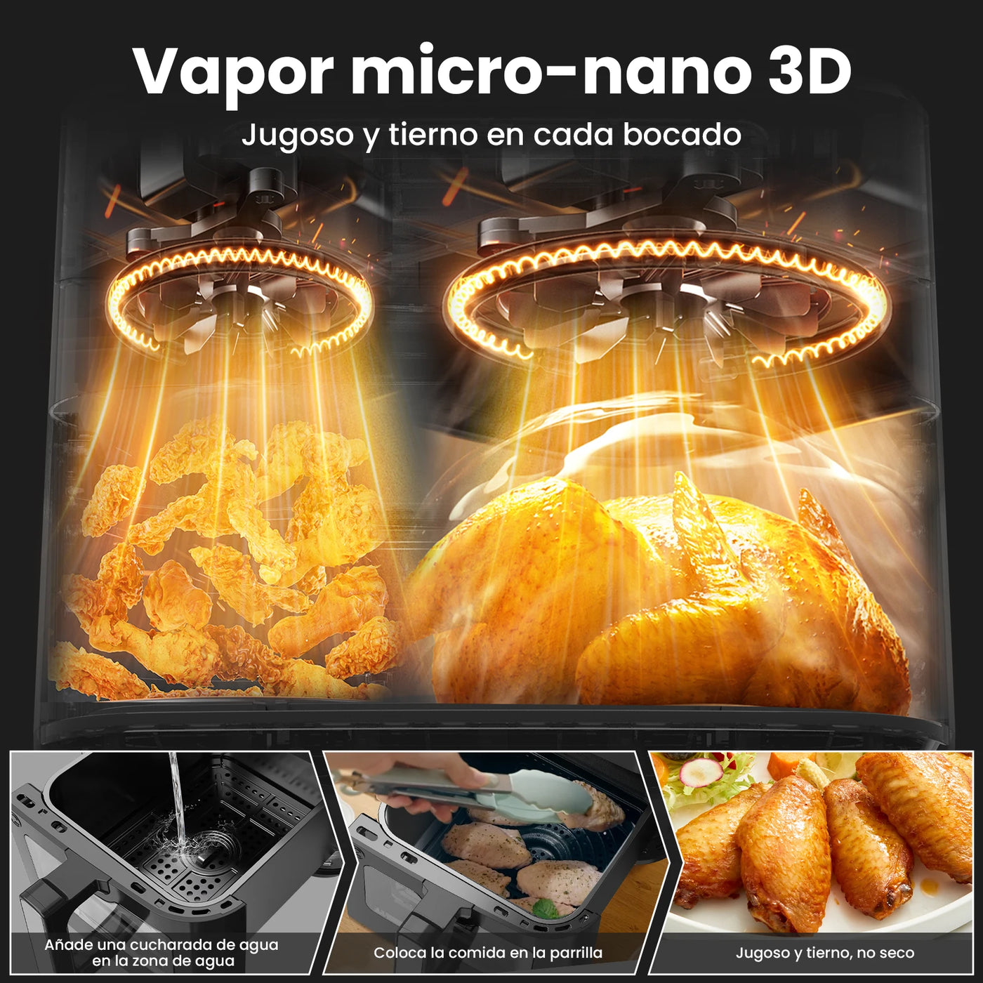 Freidora de aire inteligente AirChef Tower 10X