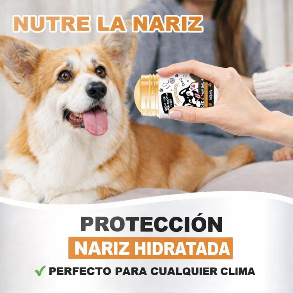 Bálsamo hidratante para patas de perro