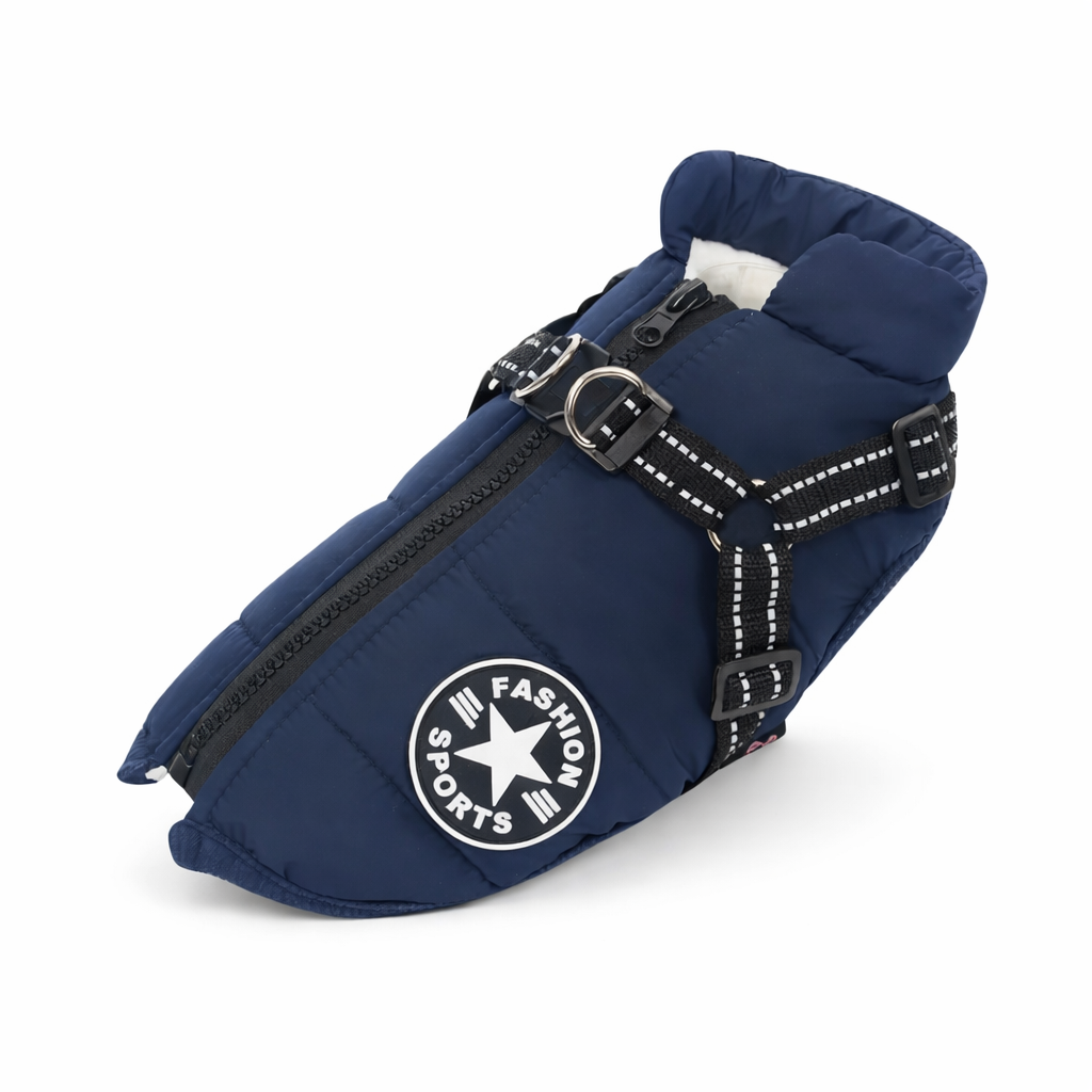 Chaqueta impermeable con arnés integrado