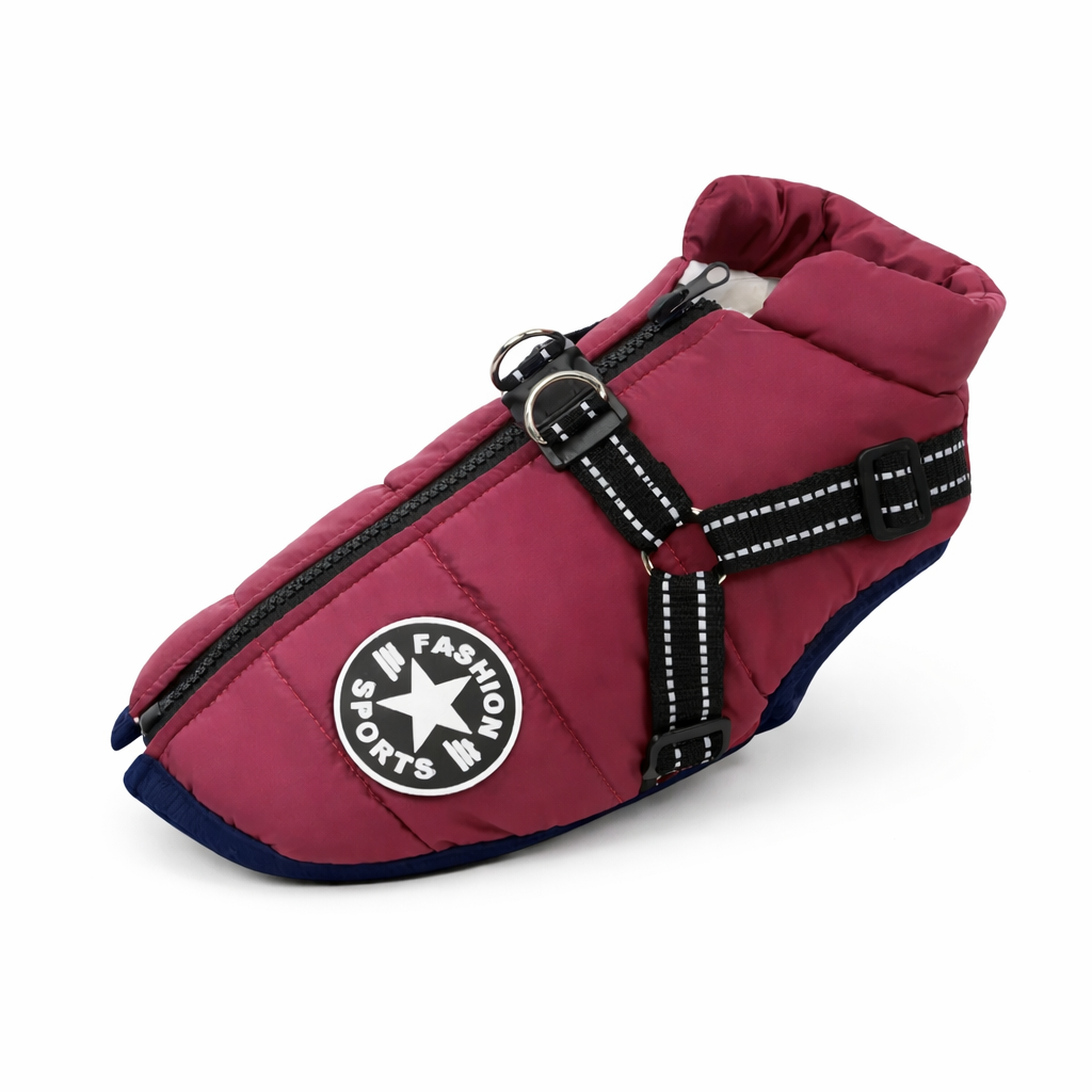 Chaqueta impermeable con arnés integrado