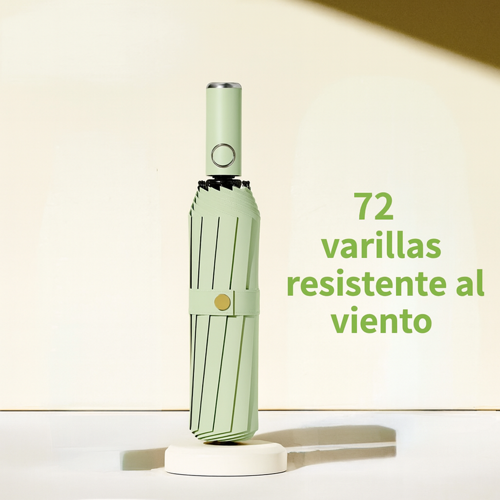 Paraguas Automático Antiviento 72 Varillas | Súper Resistente y Elegante