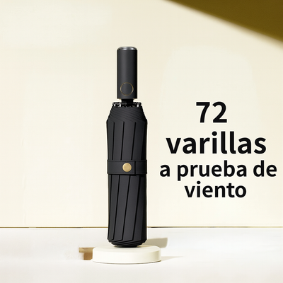 Paraguas Automático Antiviento 72 Varillas | Súper Resistente y Elegante