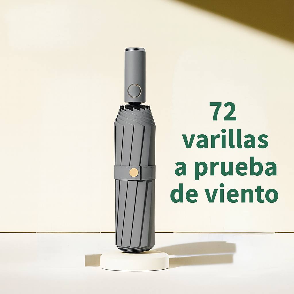 Paraguas Automático Antiviento 72 Varillas | Súper Resistente y Elegante