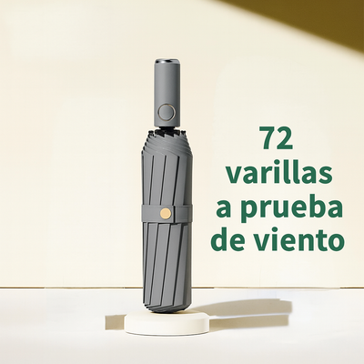 Paraguas Automático Antiviento 72 Varillas | Súper Resistente y Elegante