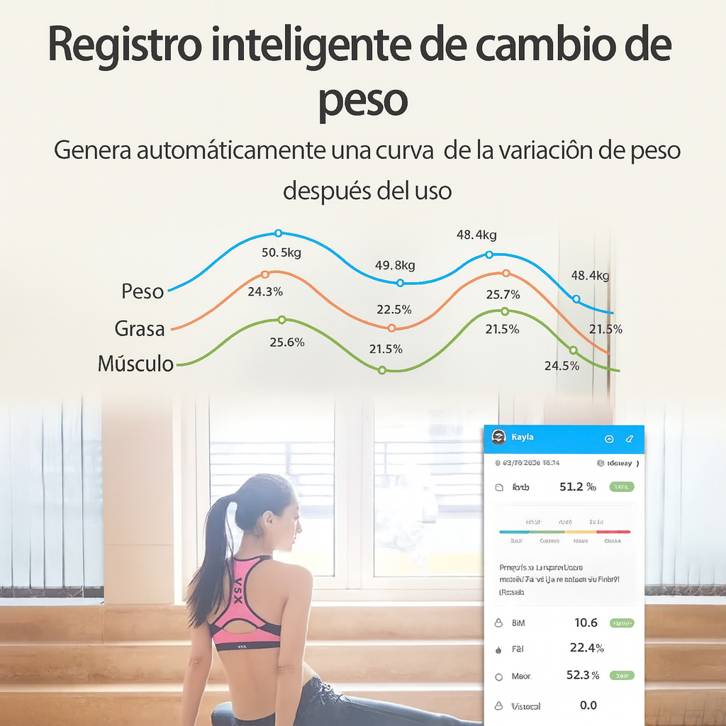 SmartFit Scale – Control total de tu peso y grasa corporal