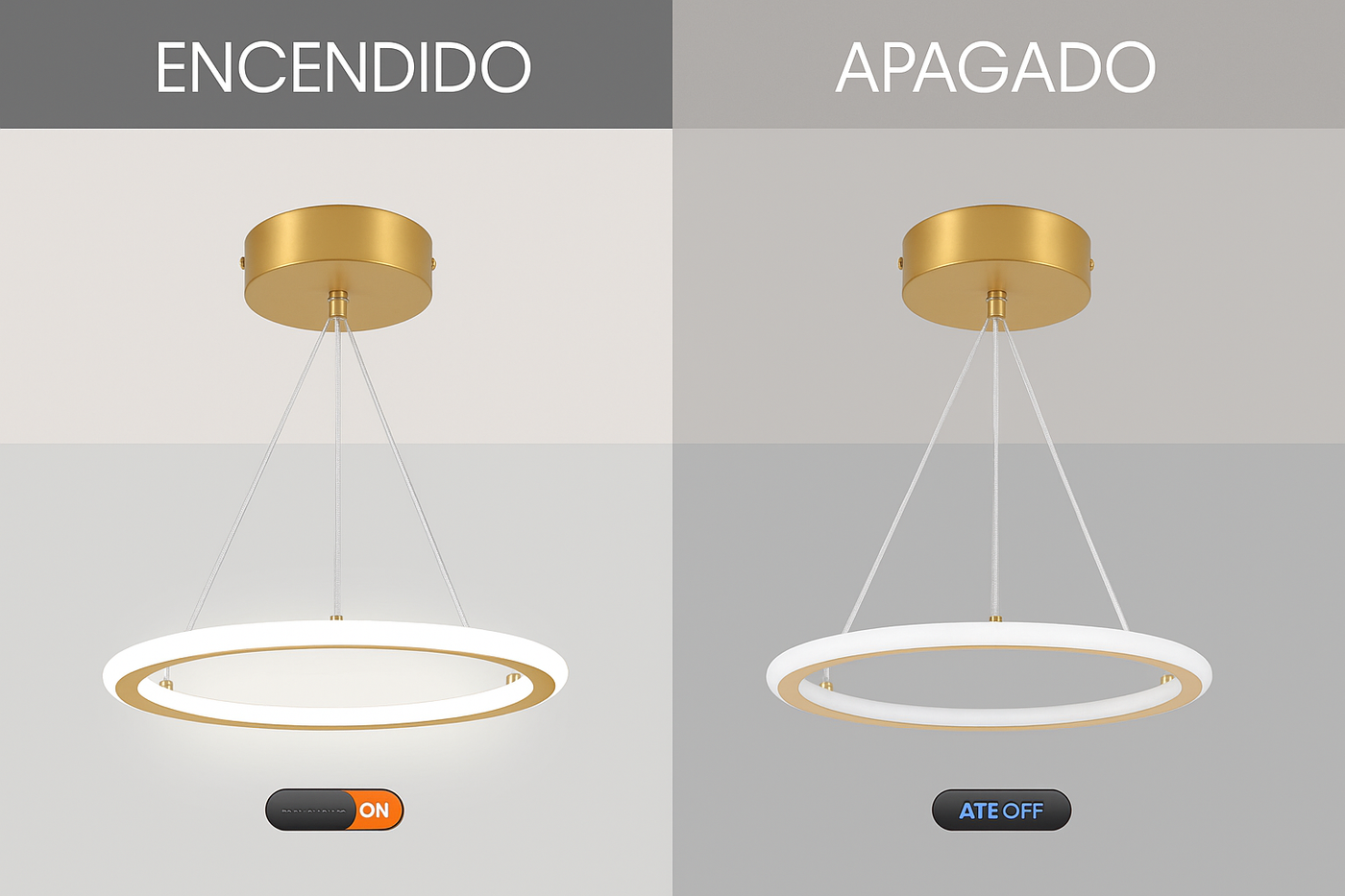 Lámpara colgante LED moderna