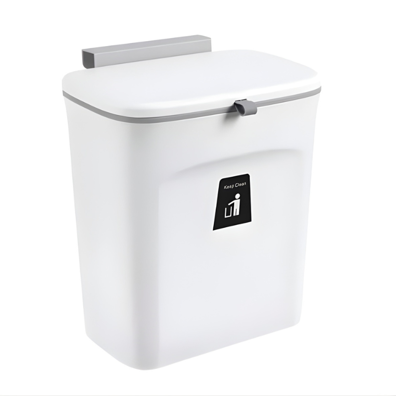 Papelera compacta de armario para cocinas pequeñas y ordenadas