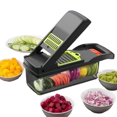 VeggiePro 7 en 1 – Cortador y Rallador Multifuncional