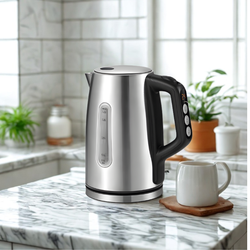 Hervidor Élégance Valmont, precisión térmica, acero inoxidable, rapidez y seguridad