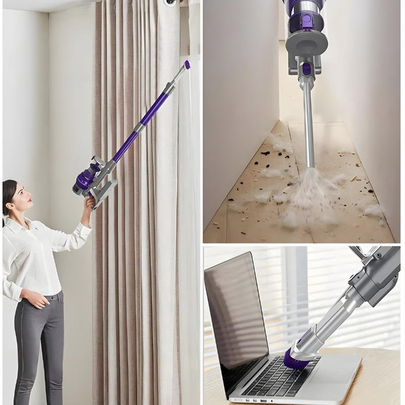 Escoba Inalámbrica G10 Potente 21kPa Ligera Silenciosa Versátil con LED