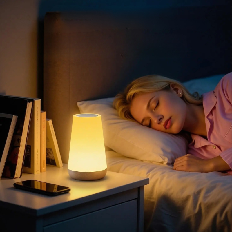 Lámpara Inteligente RGB · Iluminación Premium para Bienestar en Casa