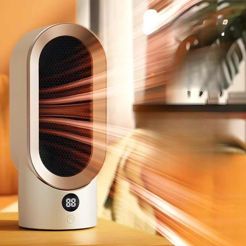 Calefactor Portátil Premium · Calor Inteligente y Silencioso para tu Hogar