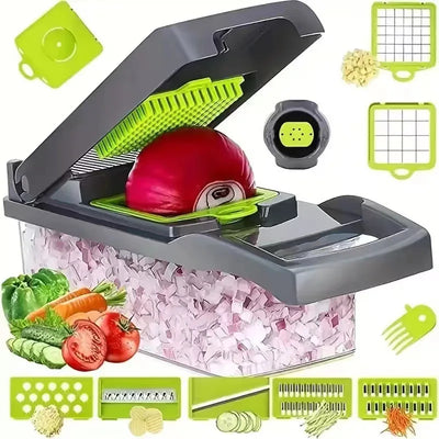 VeggiePro 7 en 1 – Cortador y Rallador Multifuncional