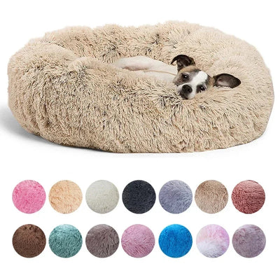 Nido de Felpa Deluxe™ – Cama Redonda Supersuave para Mascotas