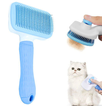 SoftCare™ – Cepillo Autolimpiante de Acero Inoxidable para Mascotas