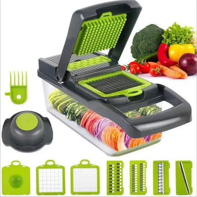 VeggiePro 7 en 1 – Cortador y Rallador Multifuncional