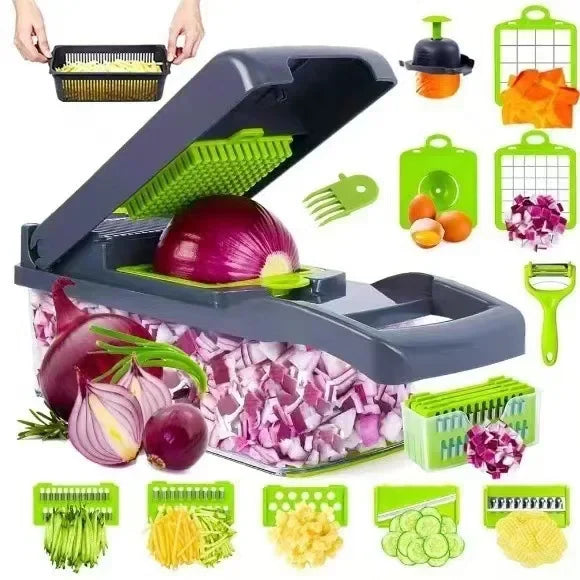 VeggiePro 7 en 1 – Cortador y Rallador Multifuncional
