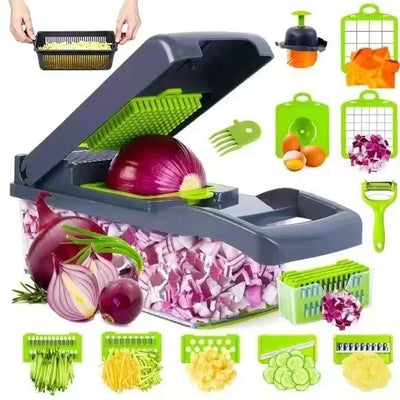 VeggiePro 7 en 1 – Cortador y Rallador Multifuncional