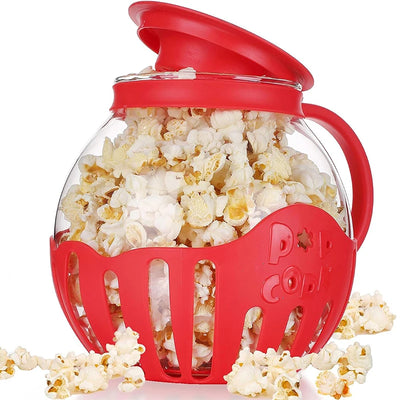 Máquina de palomitas de maíz de vidrio para microondas