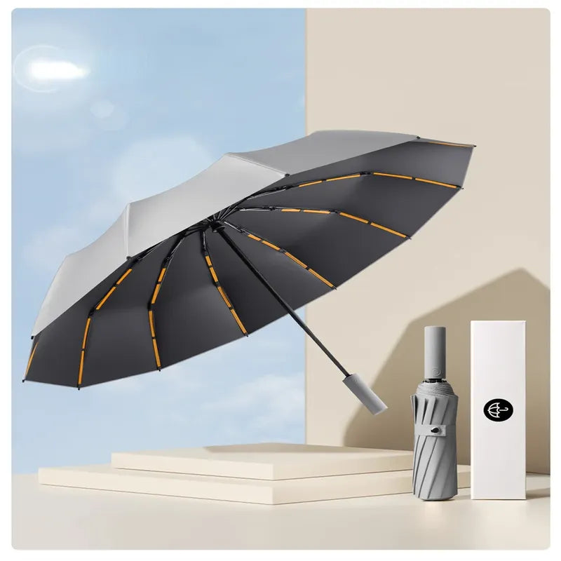 Paraguas Automático Antiviento 72 Varillas | Súper Resistente y Elegante
