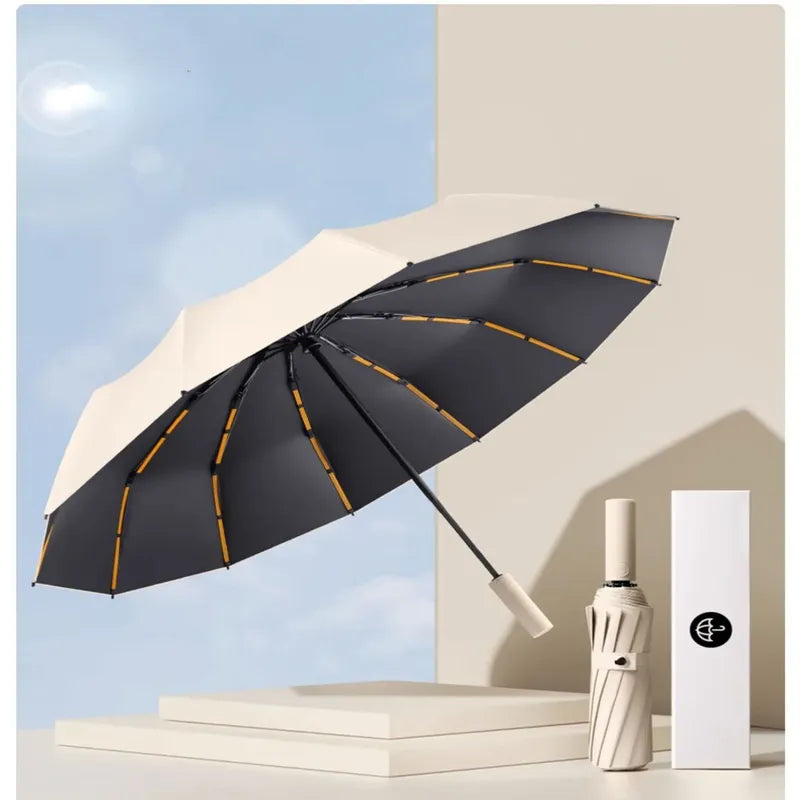 Paraguas Automático Antiviento 72 Varillas | Súper Resistente y Elegante